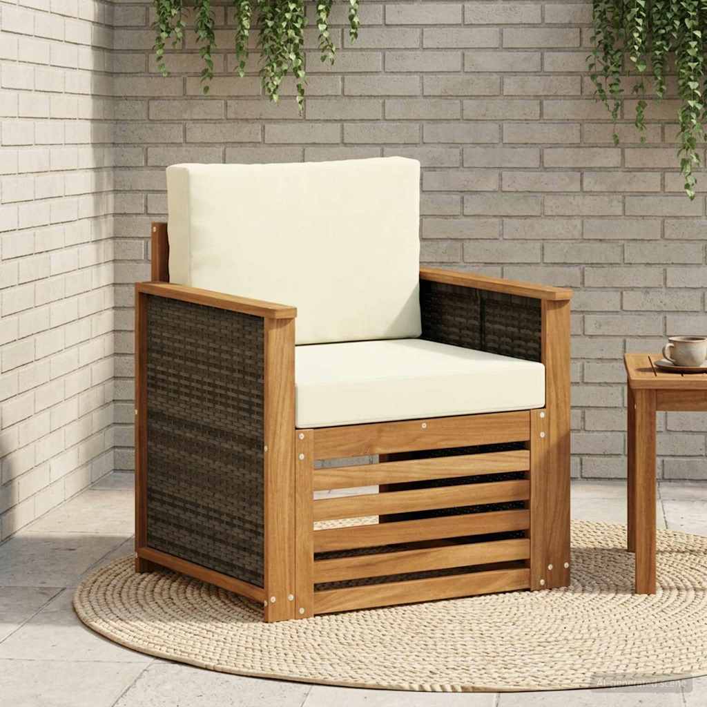 Udendørs Mellem Sofa Naturfarvet