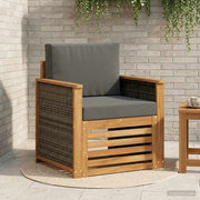 Udendørs Mellem Sofa Naturfarvet