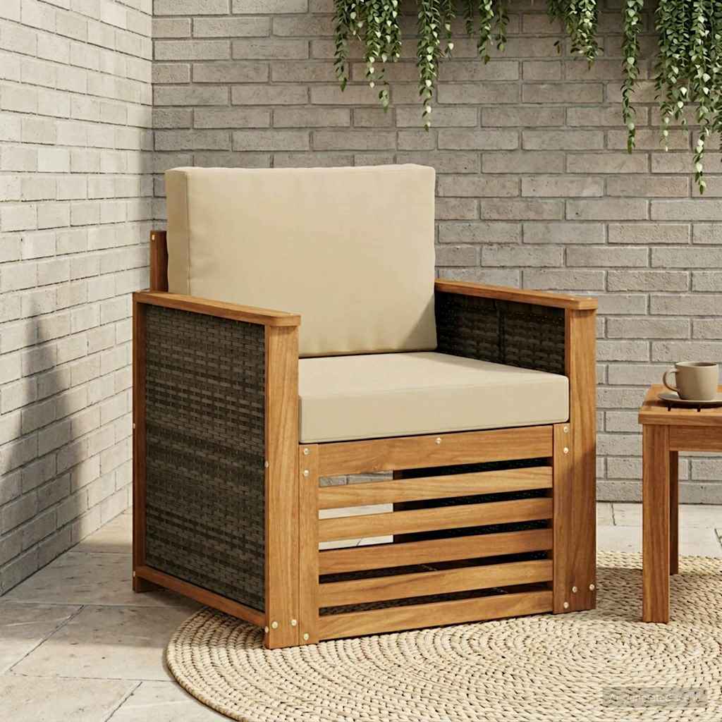 Udendørs Mellem Sofa Naturfarvet