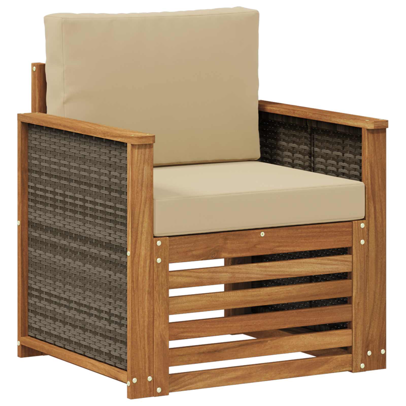 Udendørs Mellem Sofa Naturfarvet