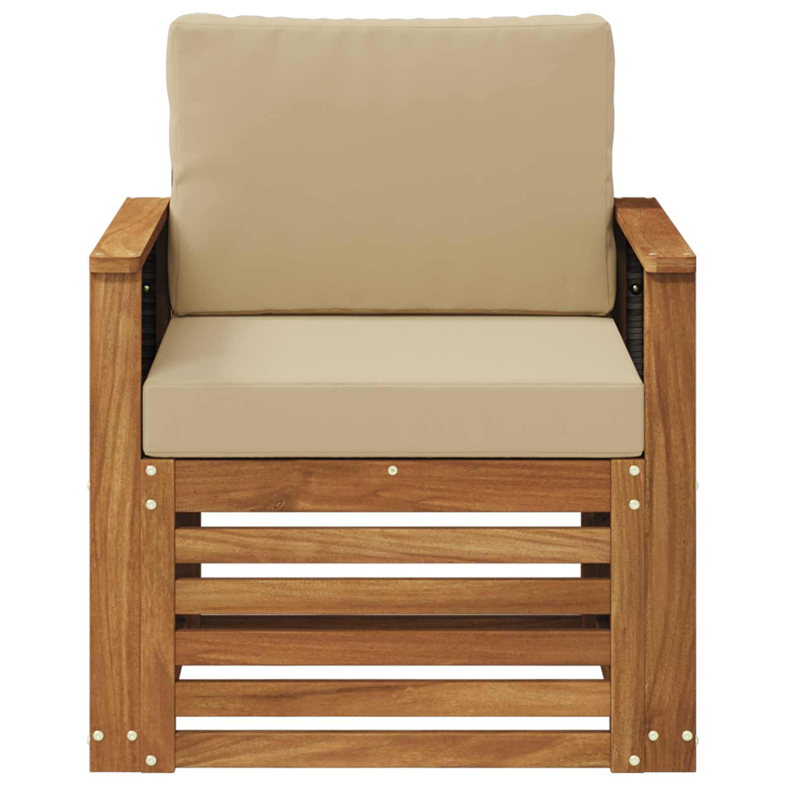 Udendørs Mellem Sofa Naturfarvet