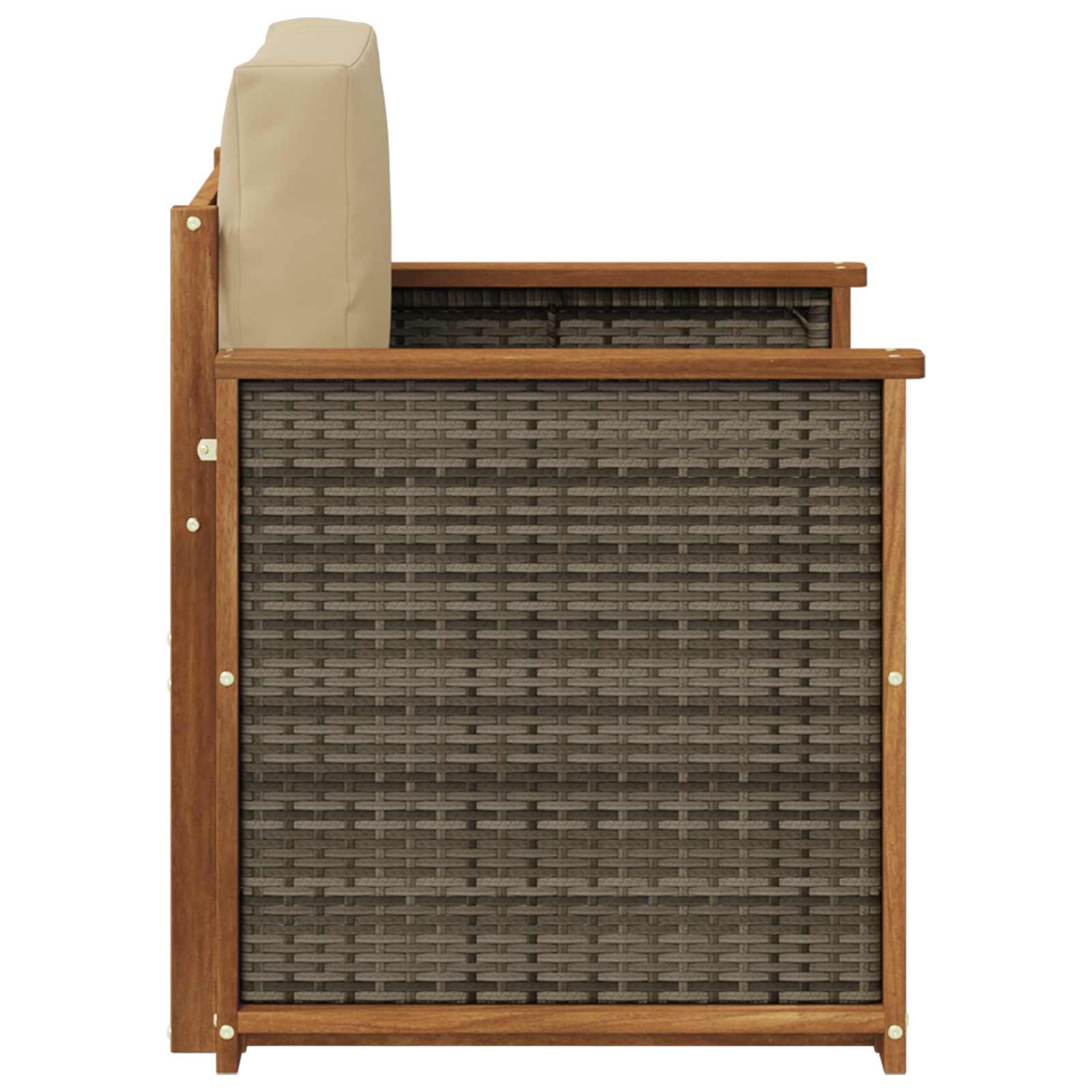 Udendørs Mellem Sofa Naturfarvet