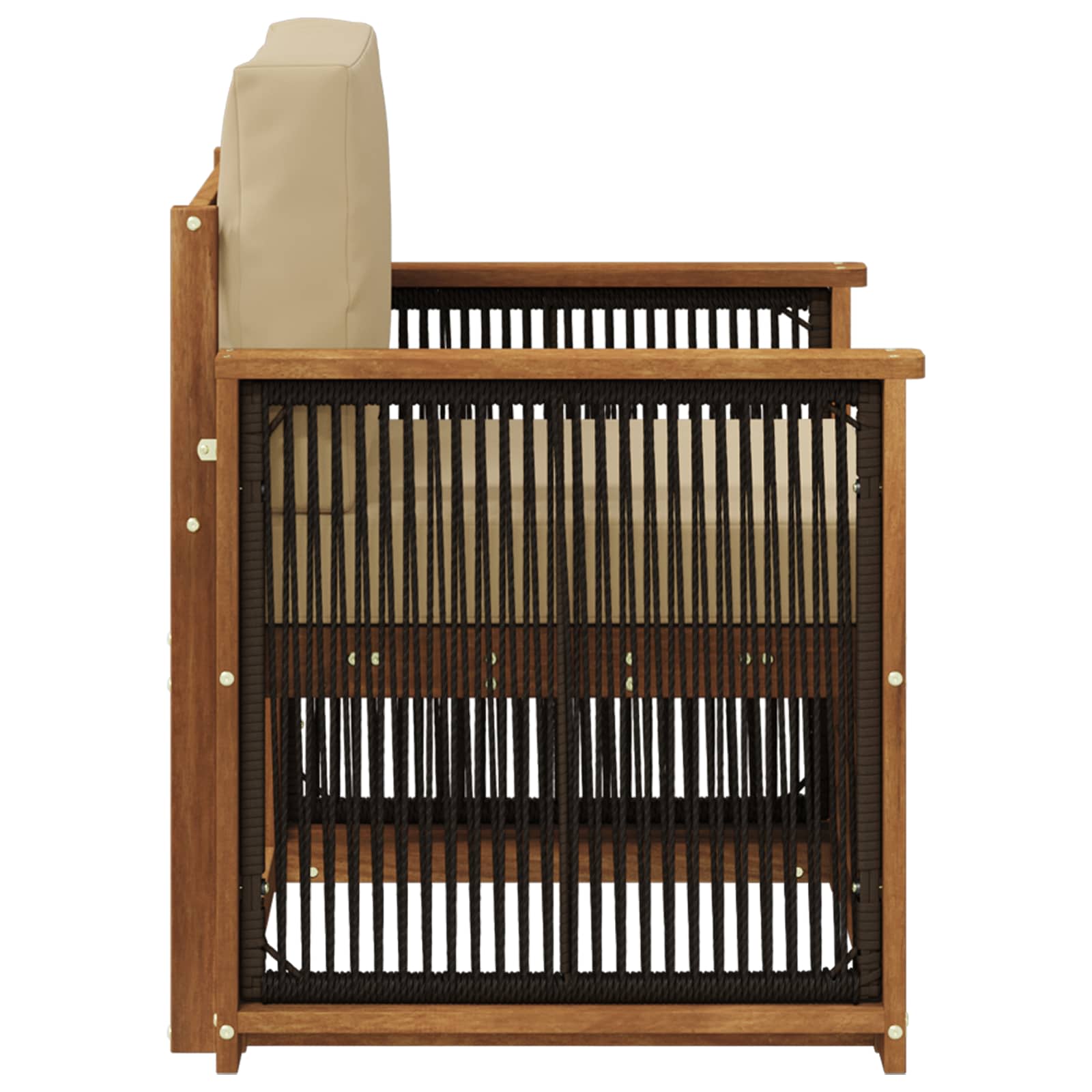 Udendørs Mellem Sofa Naturfarvet
