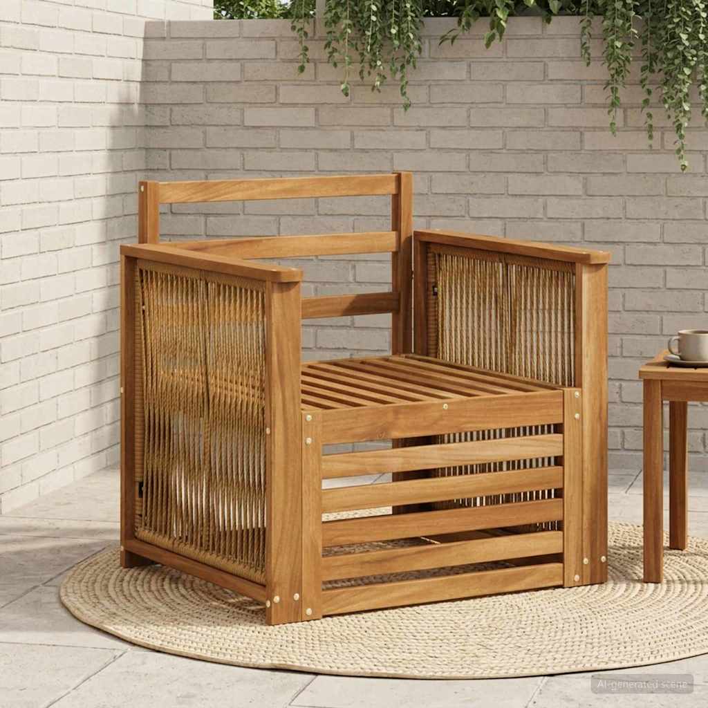 Udendørs Mellem Sofa Naturfarvet