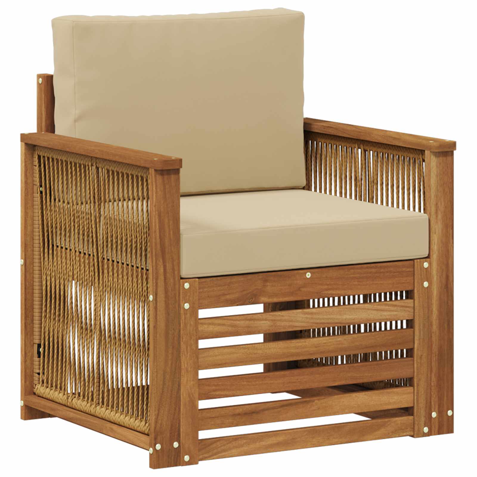 Udendørs Mellem Sofa Naturfarvet