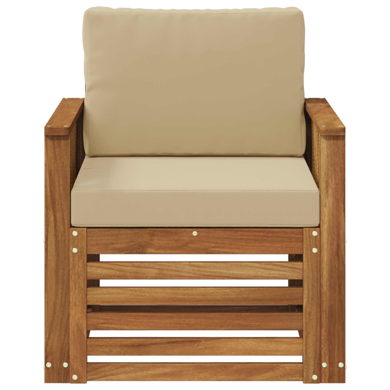 Udendørs Mellem Sofa Naturfarvet