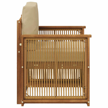 Udendørs Mellem Sofa Naturfarvet