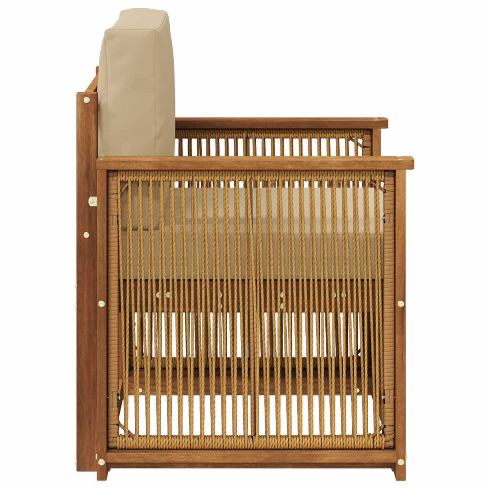 Udendørs Mellem Sofa Naturfarvet