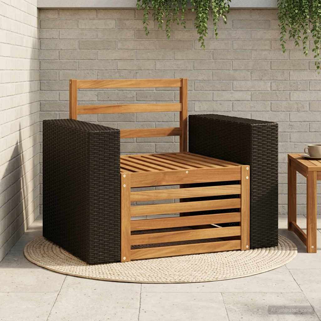 Udendørs Mellem Sofa Naturfarvet