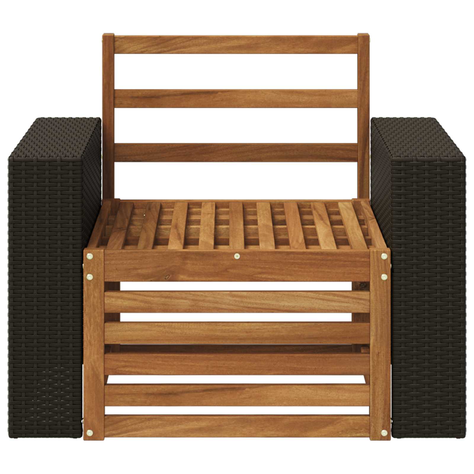 Udendørs Mellem Sofa Naturfarvet