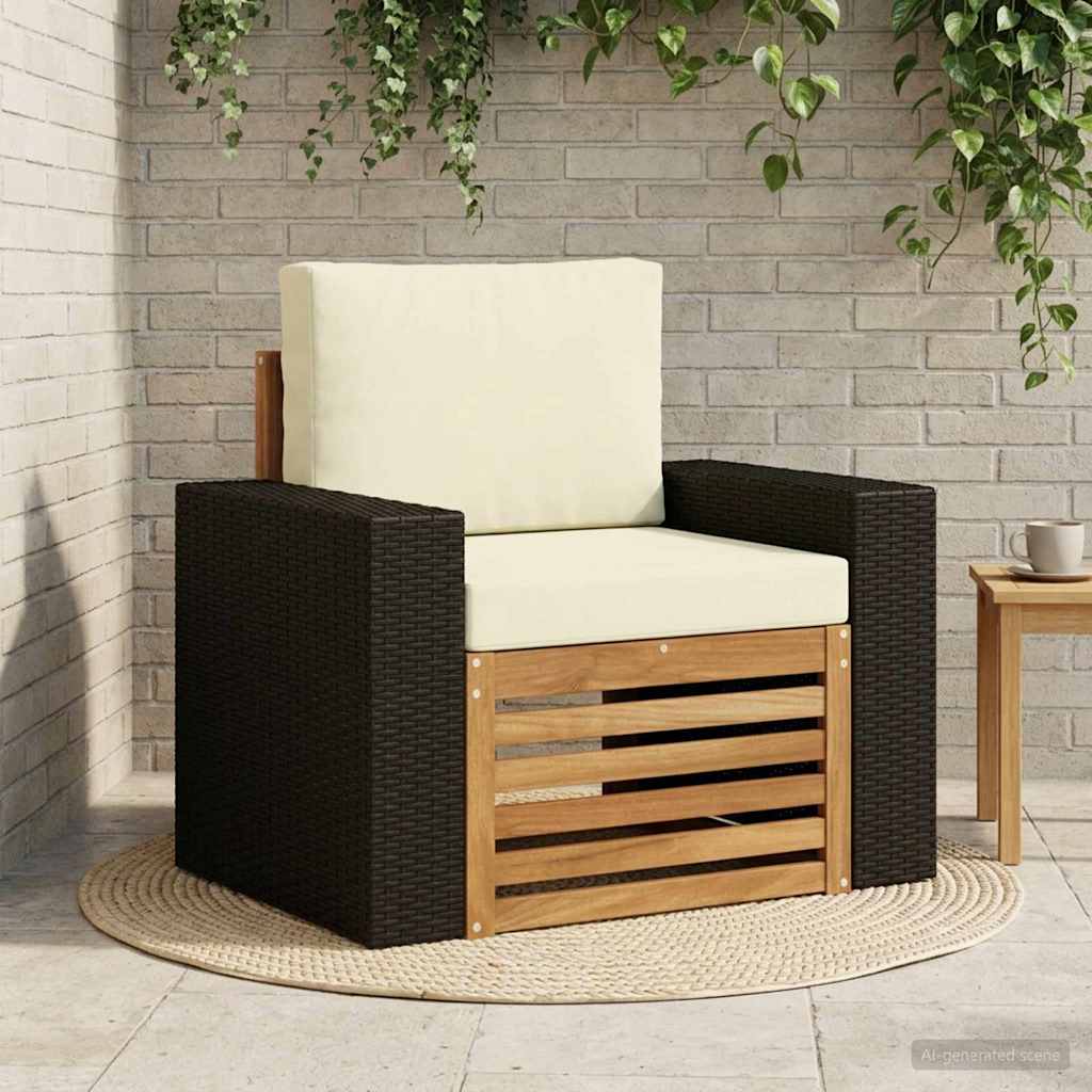 Udendørs Mellem Sofa Naturfarvet