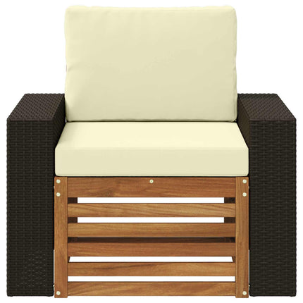 Udendørs Mellem Sofa Naturfarvet