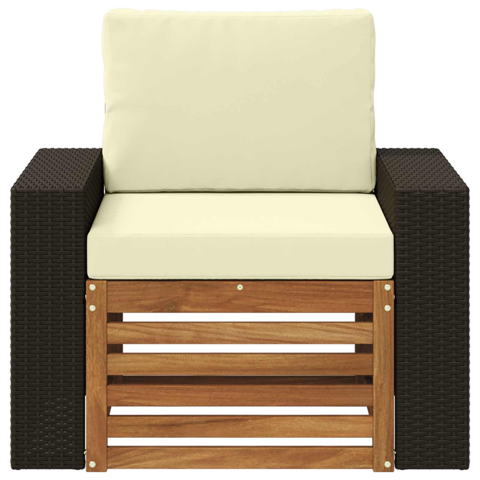 Udendørs Mellem Sofa Naturfarvet
