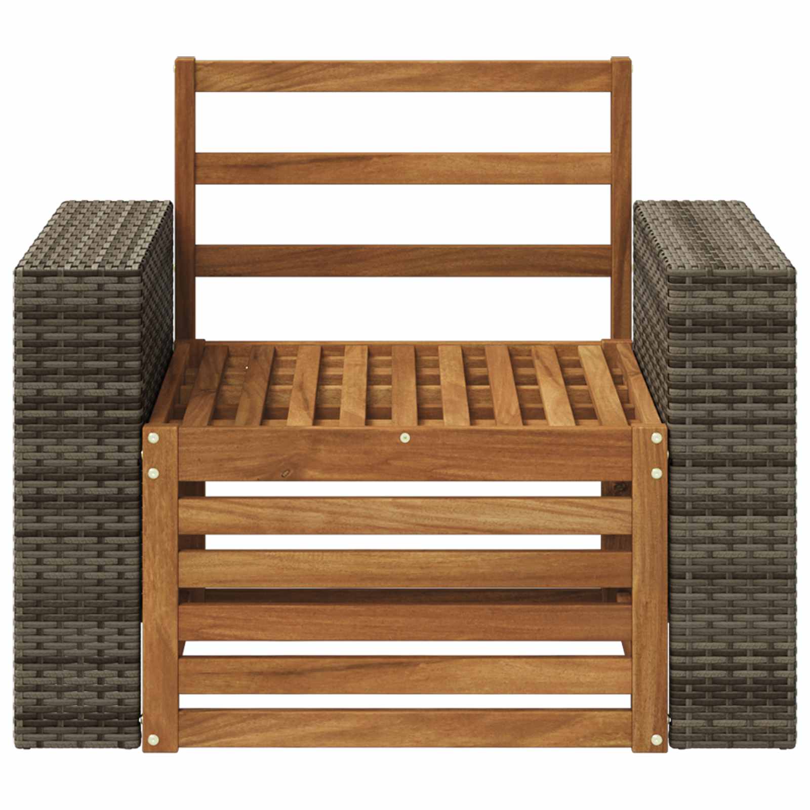 Udendørs Mellem Sofa Naturfarvet