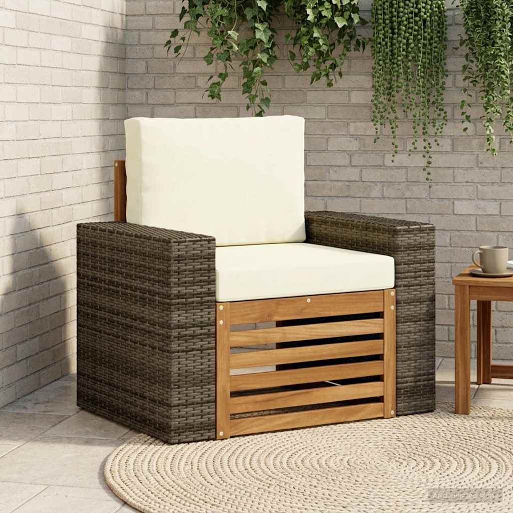 Udendørs Mellem Sofa Naturfarvet