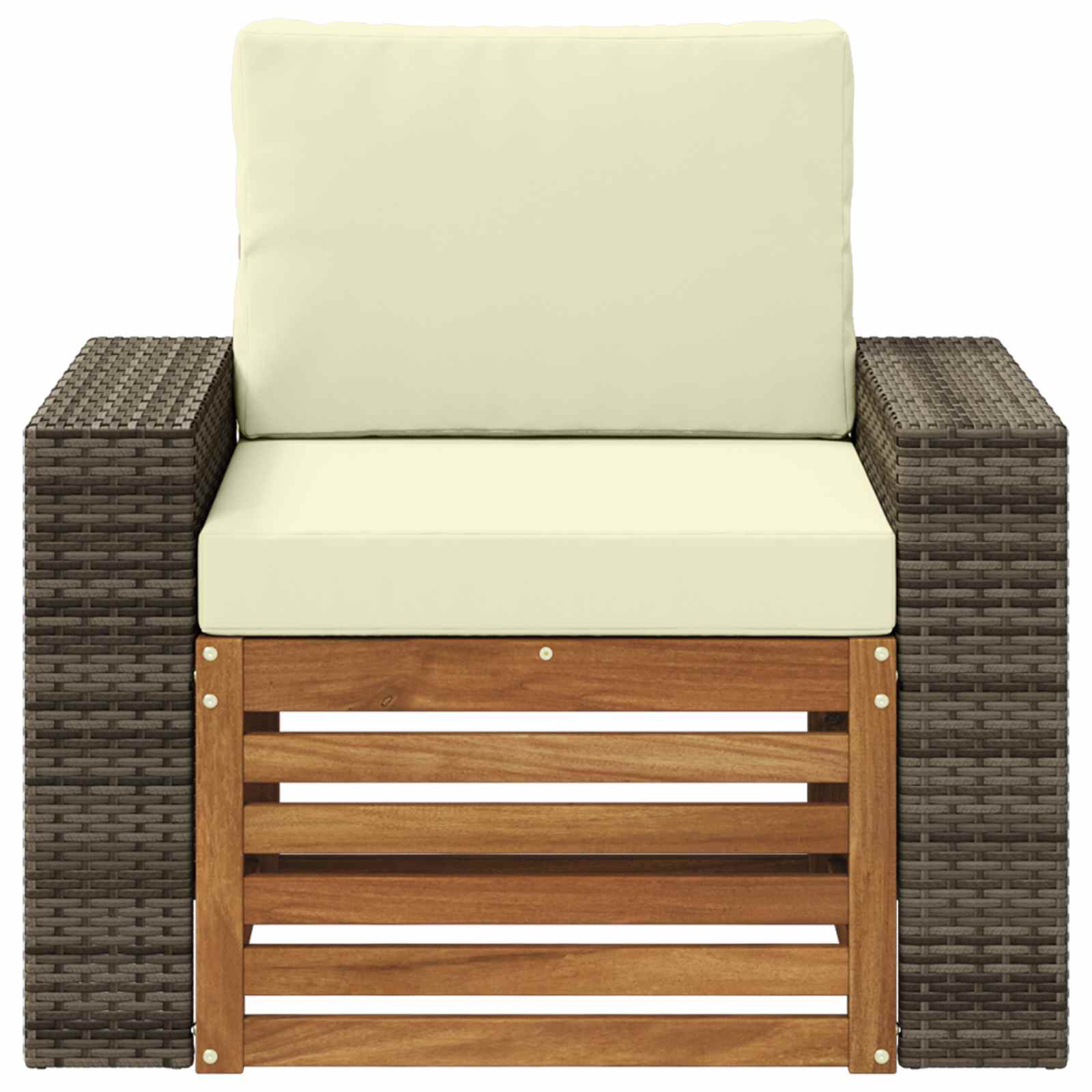 Udendørs Mellem Sofa Naturfarvet