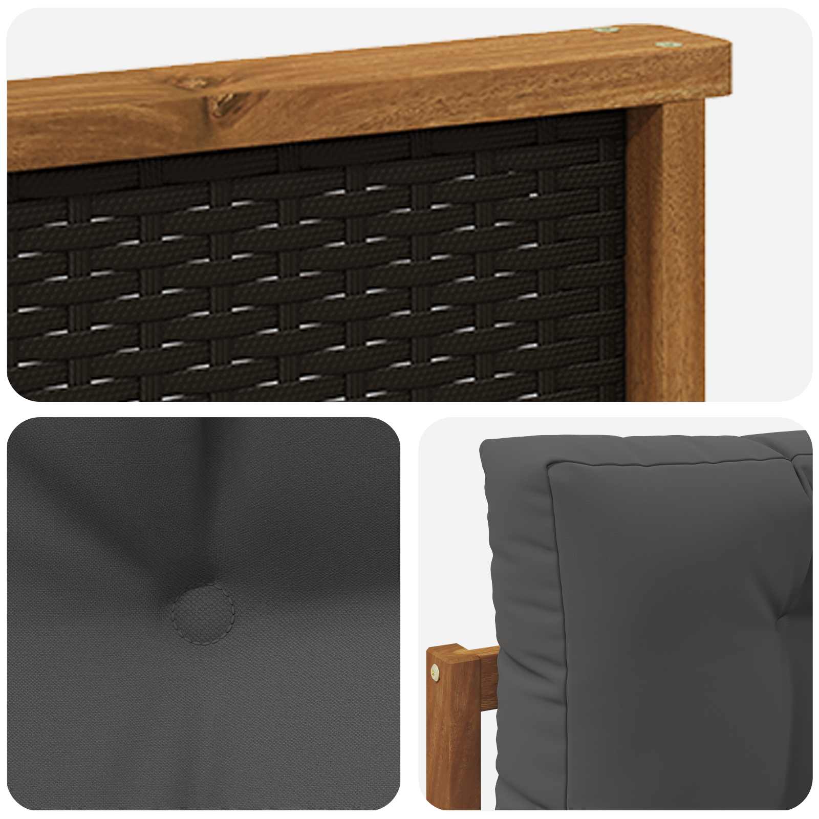 Udendørs Mellem Sofa Naturfarvet