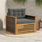 Udendørs Mellem Sofa Naturfarvet