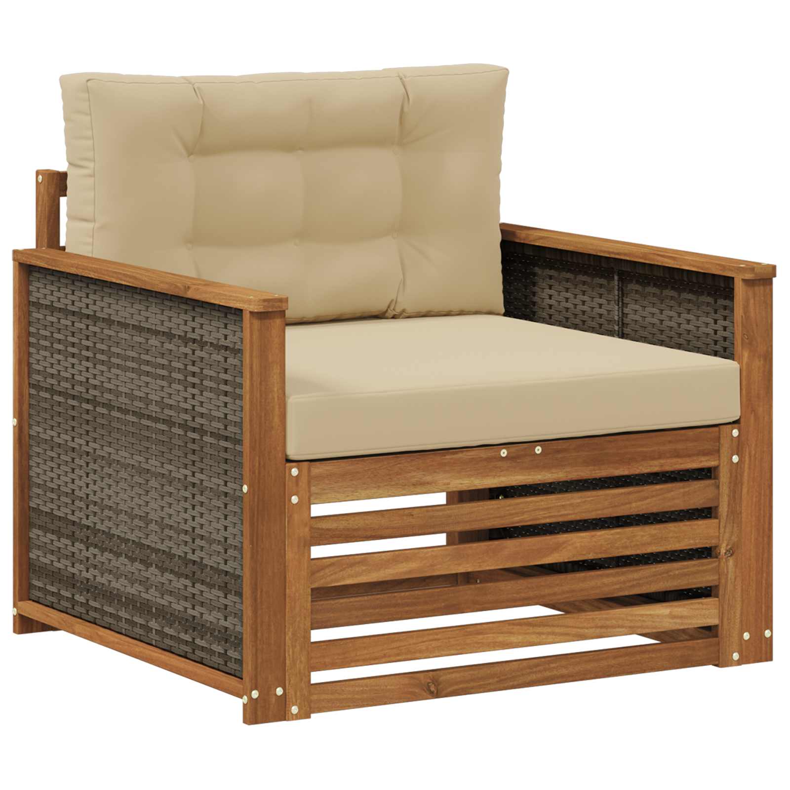 Udendørs Mellem Sofa Naturfarvet