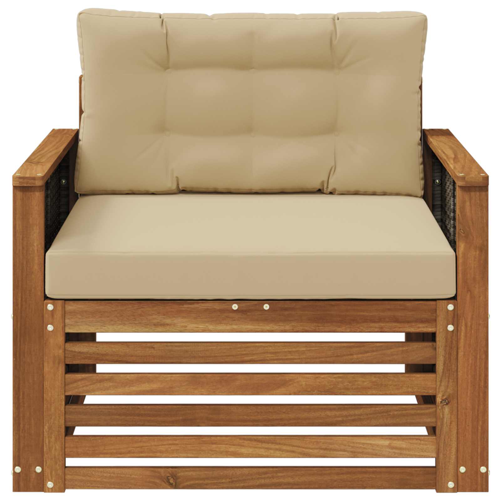 Udendørs Mellem Sofa Naturfarvet