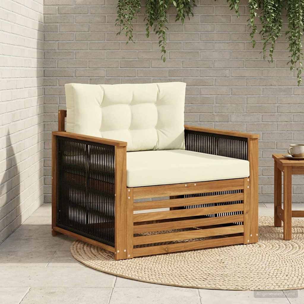 Udendørs Mellem Sofa Naturfarvet