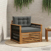Udendørs Mellem Sofa Naturfarvet