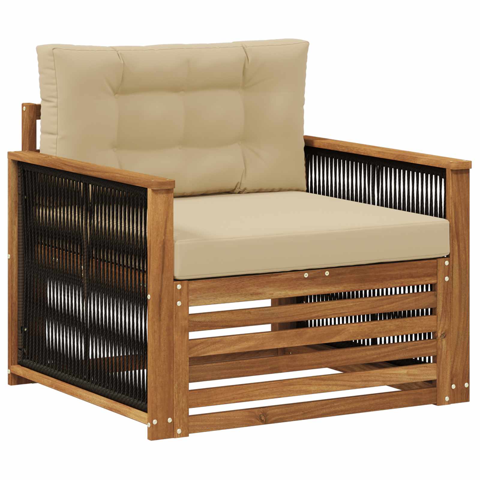 Udendørs Mellem Sofa Naturfarvet