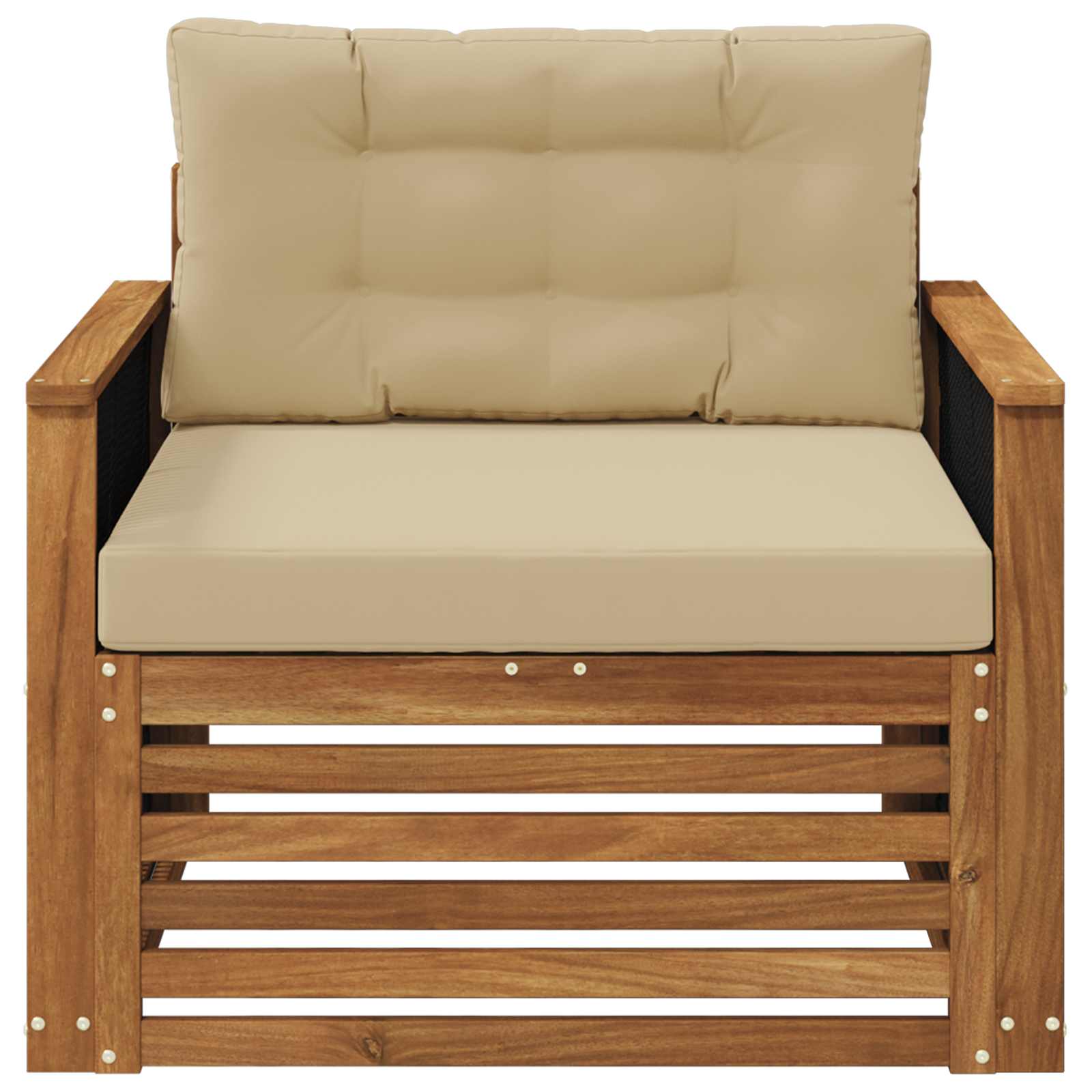 Udendørs Mellem Sofa Naturfarvet