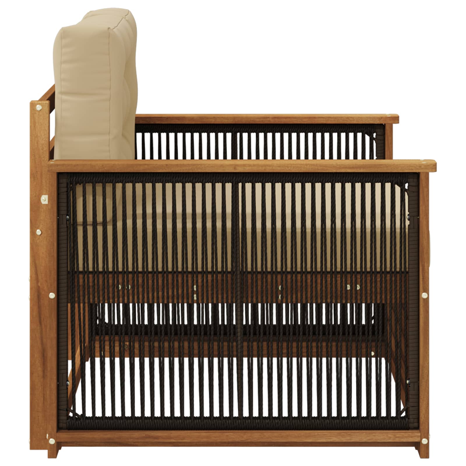 Udendørs Mellem Sofa Naturfarvet