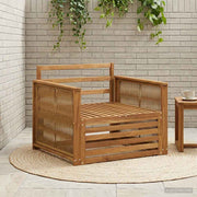 Udendørs Mellem Sofa Naturfarvet