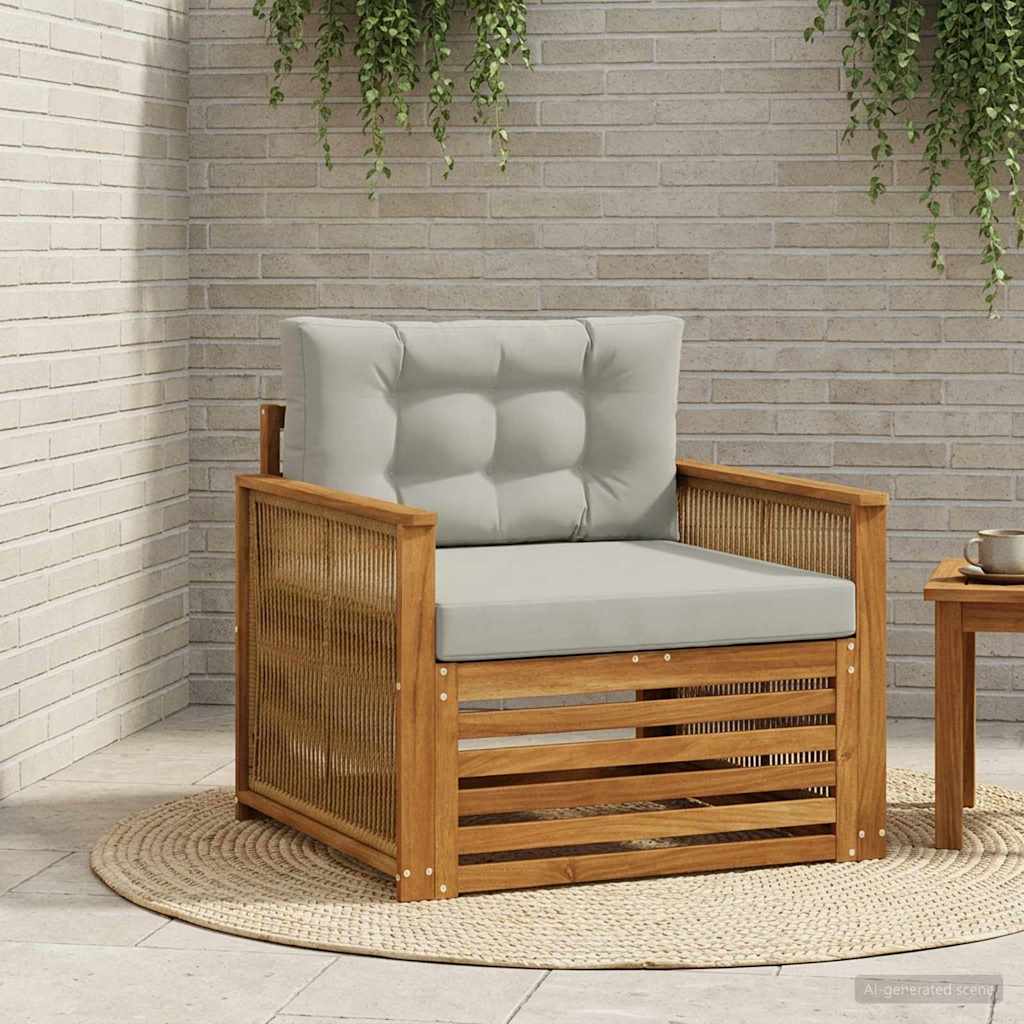 Udendørs Mellem Sofa Naturfarvet