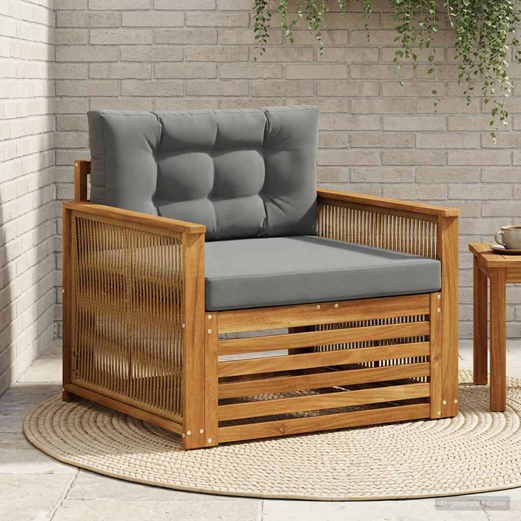 Udendørs Mellem Sofa Naturfarvet