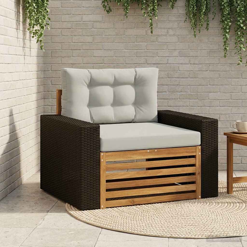 Udendørs Mellem Sofa Naturfarvet