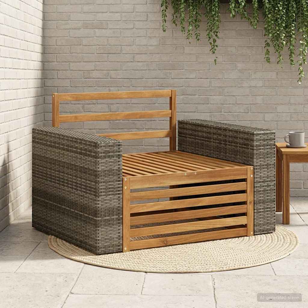 Udendørs Mellem Sofa Naturfarvet