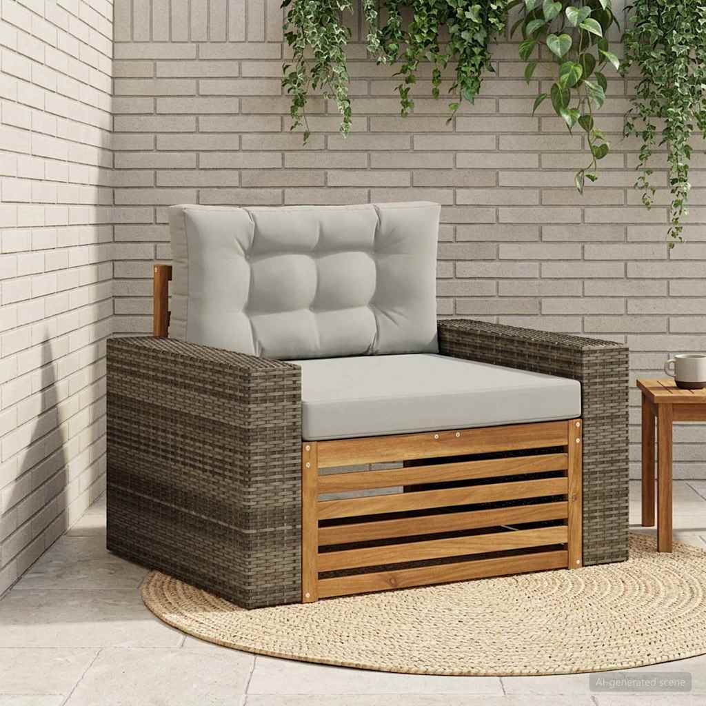 Udendørs Mellem Sofa Naturfarvet