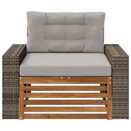 Udendørs Mellem Sofa Naturfarvet