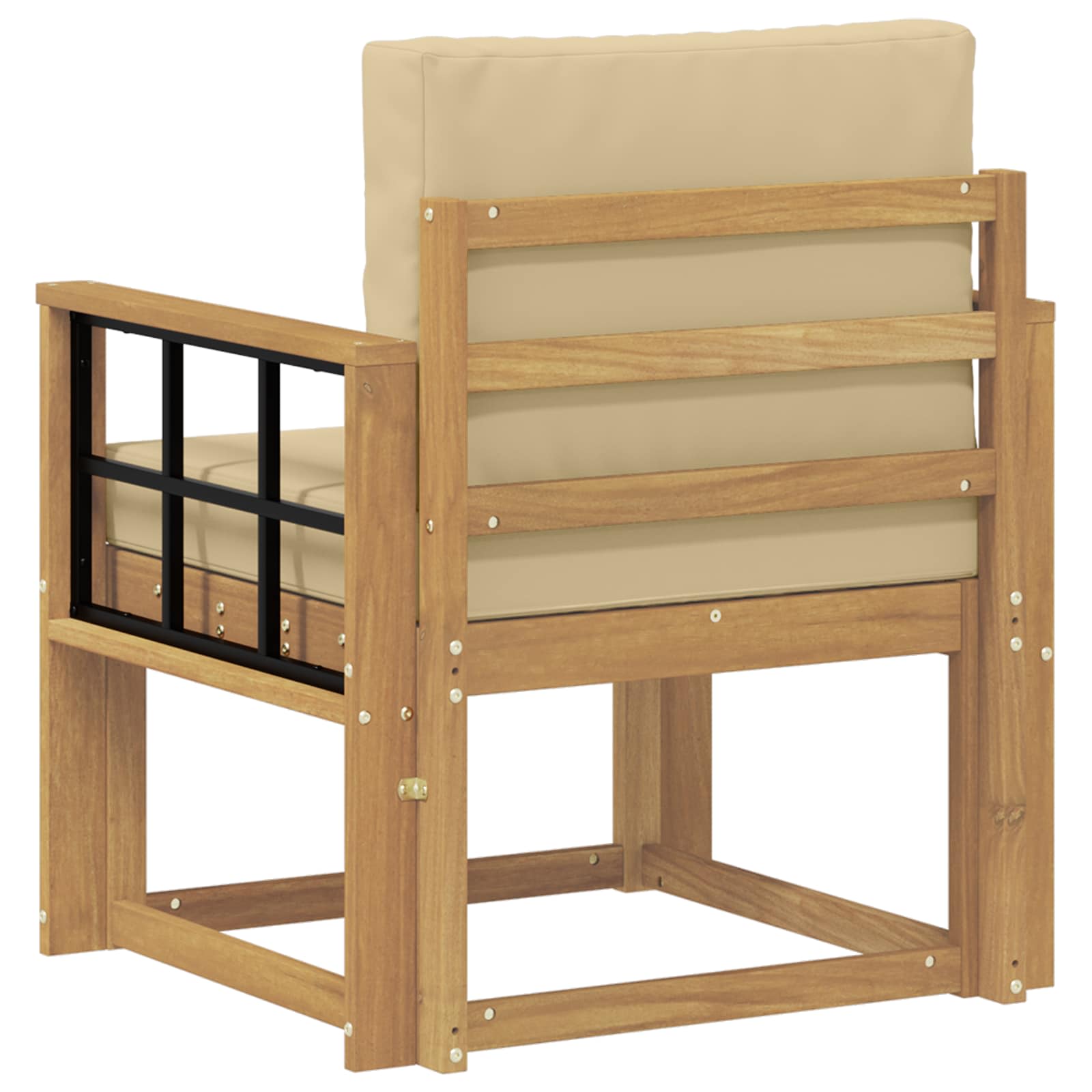 2 Stk Udendørs sofagruppe Polyester Hvid og Beige