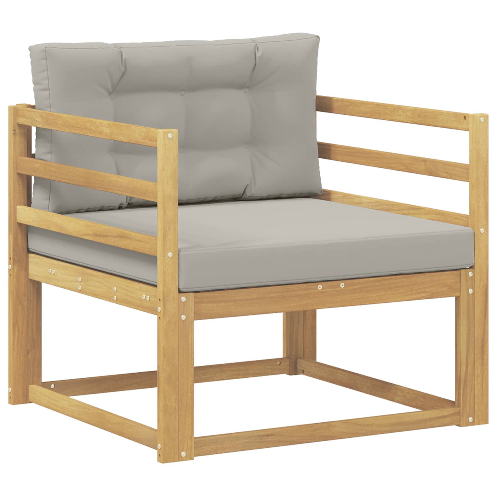 Udendørs Mellem Sofa Polyester Hvid