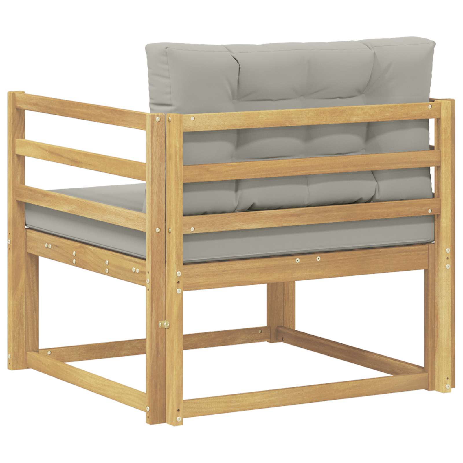 Udendørs Mellem Sofa Polyester Hvid