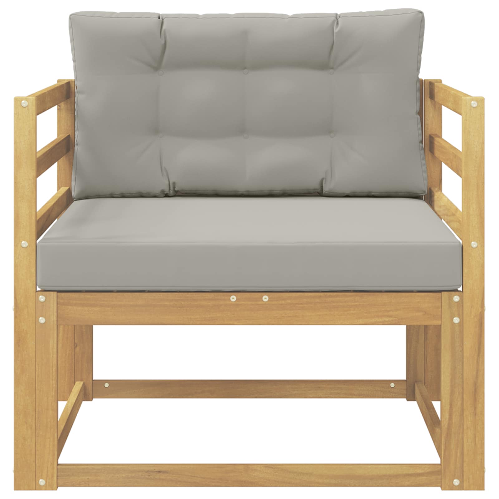 Udendørs Mellem Sofa Polyester Hvid