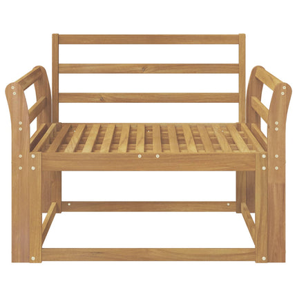 Udendørs Mellem Sofa Massivt Akacietræ Hvid