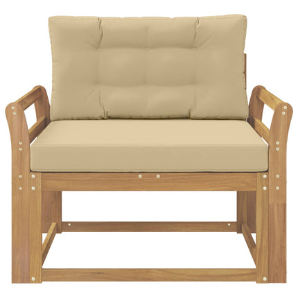 Udendørs Mellem Sofa Polyester Hvid