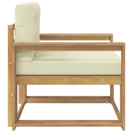 Udendørs Mellem Sofa Polyester Hvid