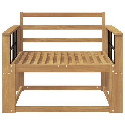 Udendørs Mellem Sofa Massivt Akacietræ Hvid