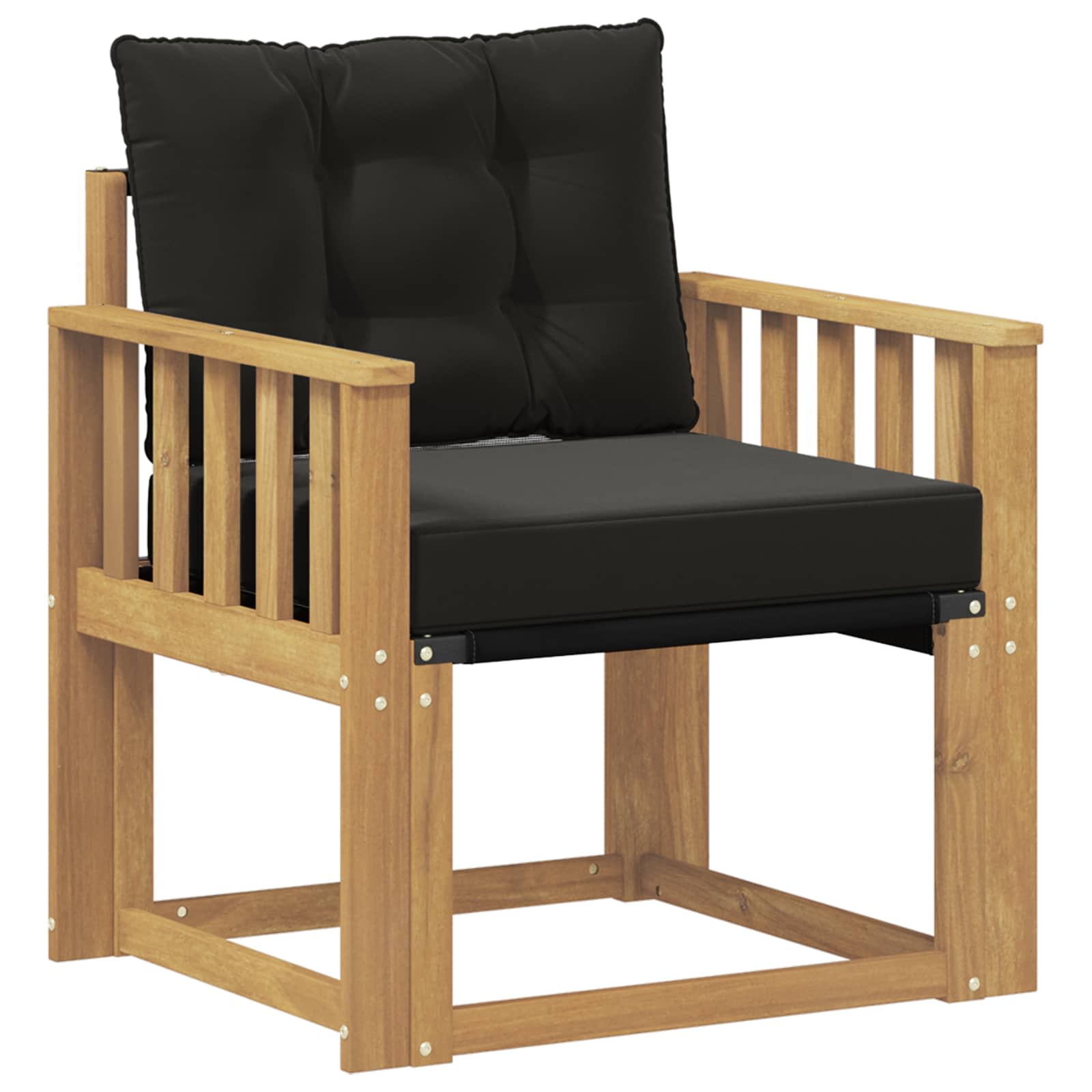 Udendørs sofa Massiv akacietræ og Textilene Hvid