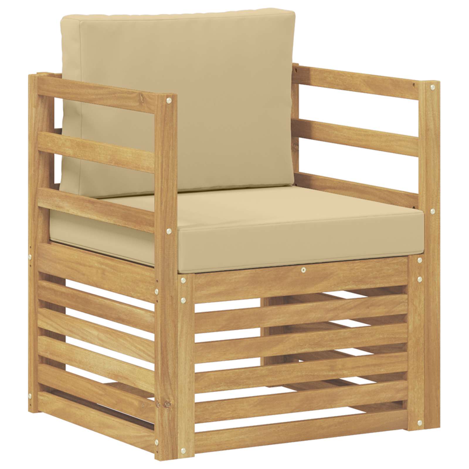 Udendørs sofa Polyester Hvid