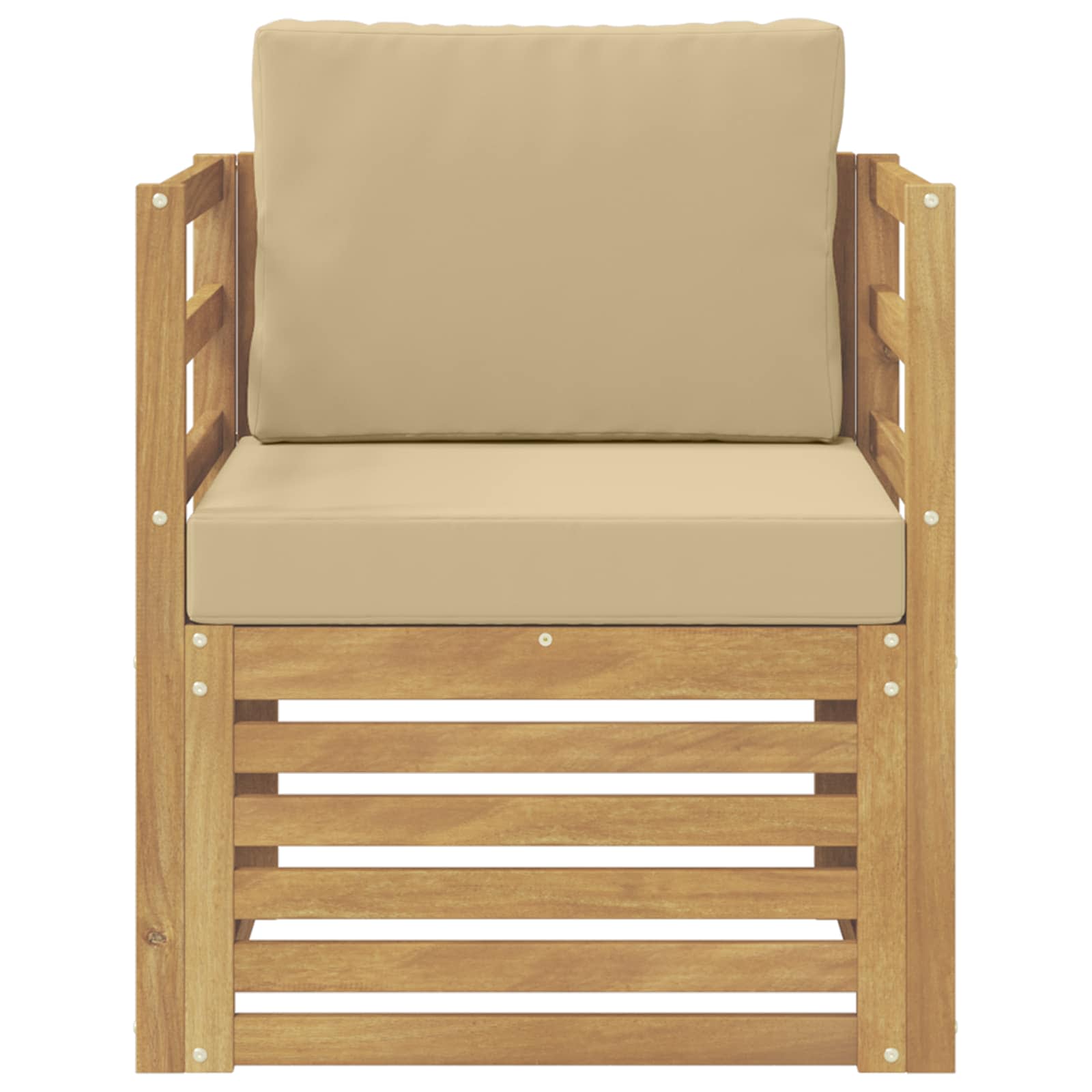 Udendørs sofa Polyester Hvid