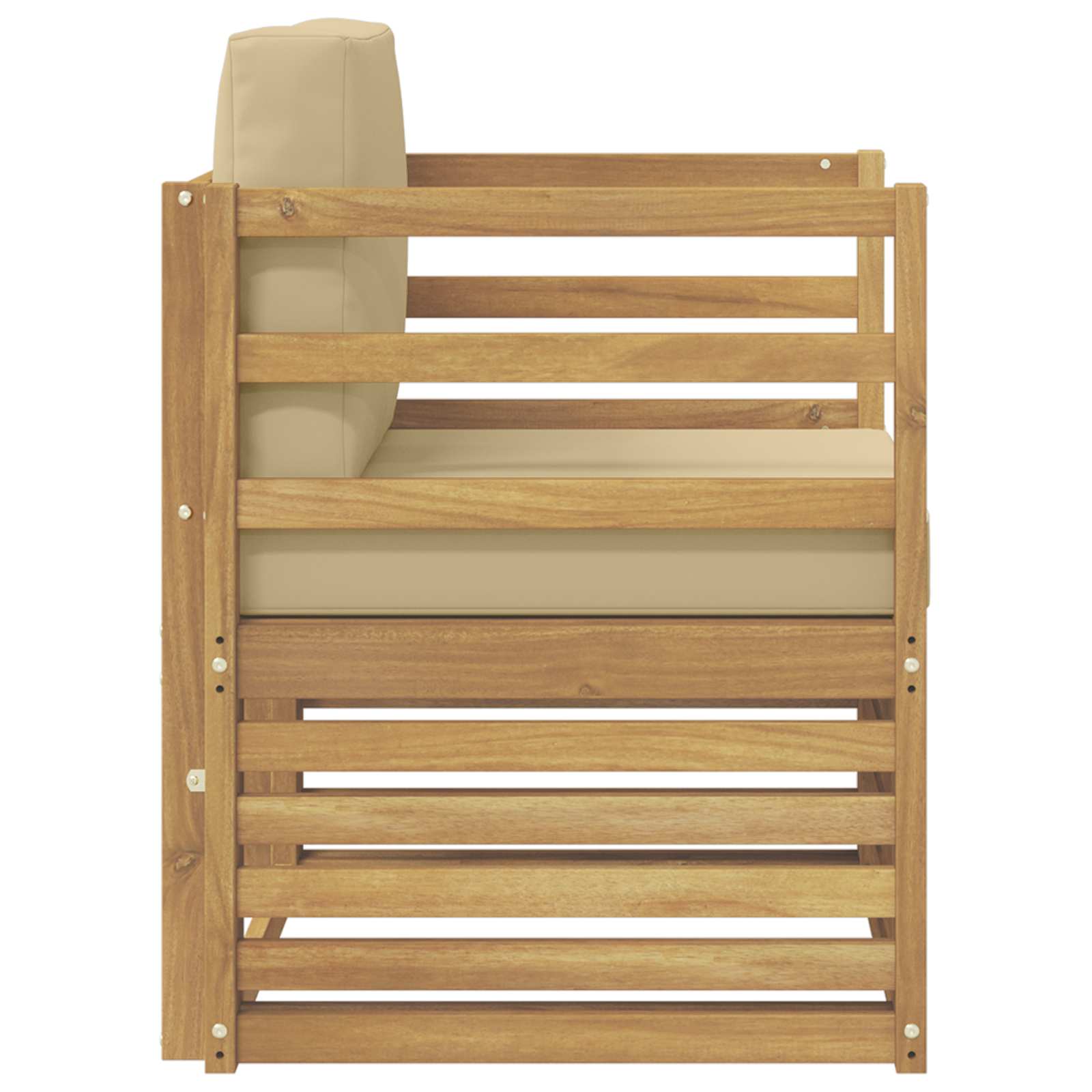 Udendørs sofa Polyester Hvid