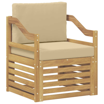 Udendørs sofagruppe Polyester Hvid og beige