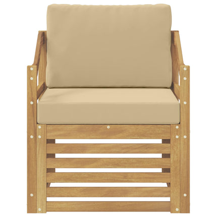 Udendørs sofagruppe Polyester Hvid og beige
